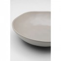 Assiettes creuses Organic grises 20cm set de 4 Kare Design