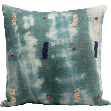 Coussin Mali bleu-vert Kare Design