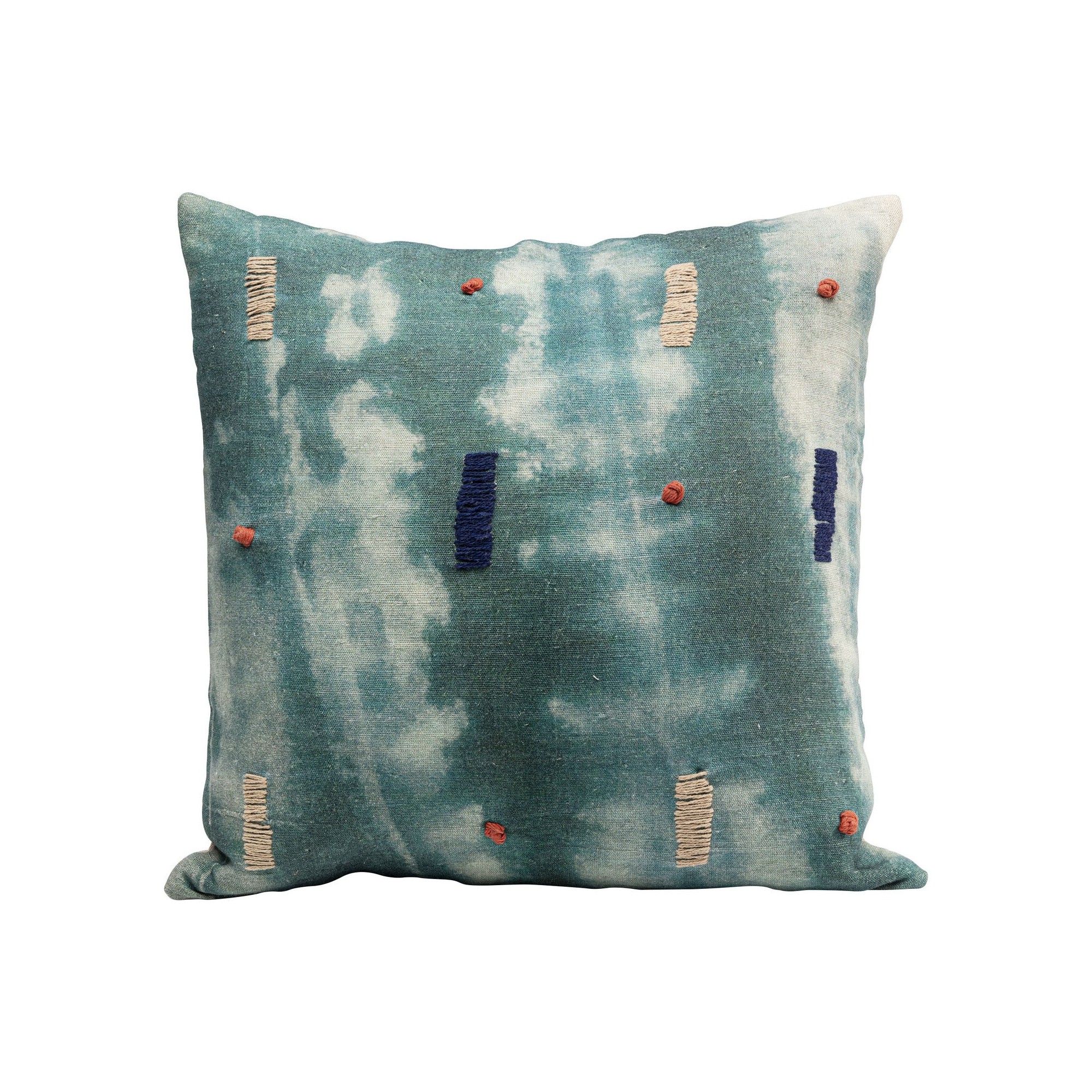 Coussin Mali bleu-vert Kare Design