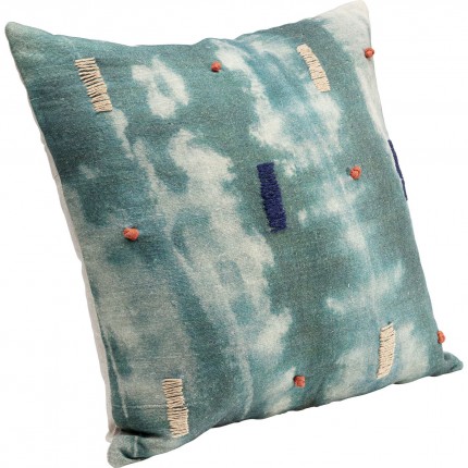 Coussin Mali bleu-vert Kare Design