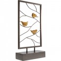 Déco trio oiseaux dorés perchés Kare Design