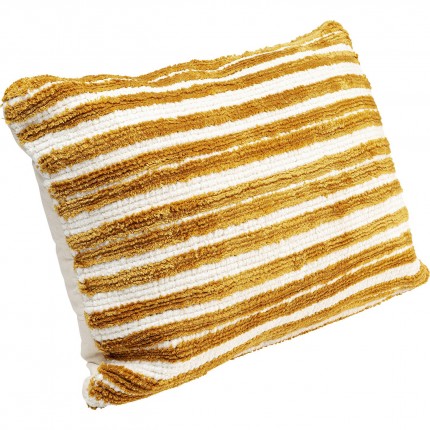 Coussin rayures orange et blanc Kare Design