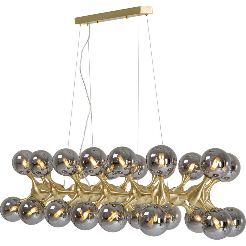 Suspension Atomic Balls laiton140cm Kare Design