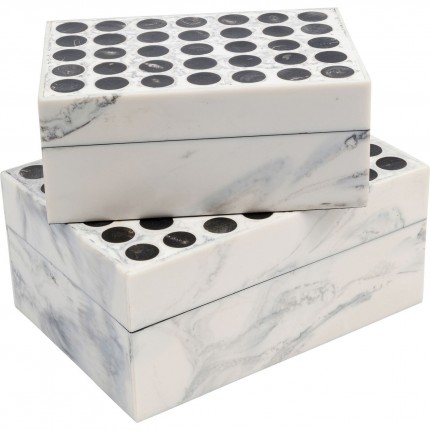 Boîtes Dotted set de 2 Kare Design