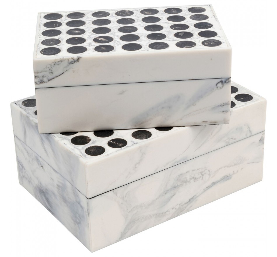 Boîtes Dotted set de 2 Kare Design