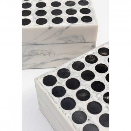 Boîtes Dotted set de 2 Kare Design