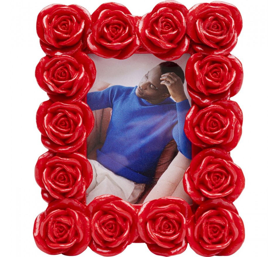 Cadre photo roses rouges 11x13cm Kare Design