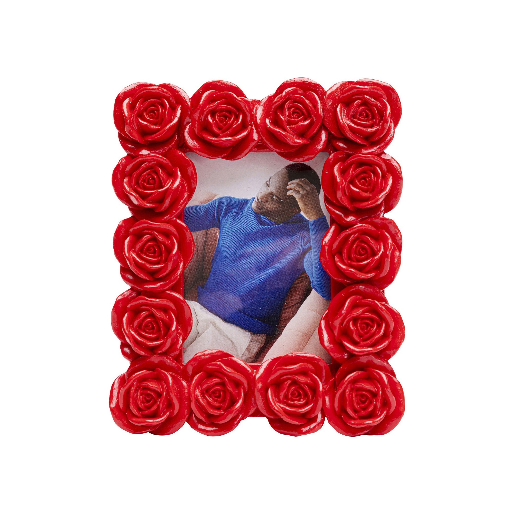 Cadre photo roses rouges 11x13cm Kare Design