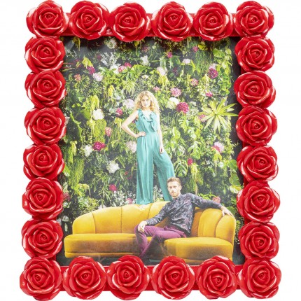 Cadre photo roses rouges 26x31cm Kare Design