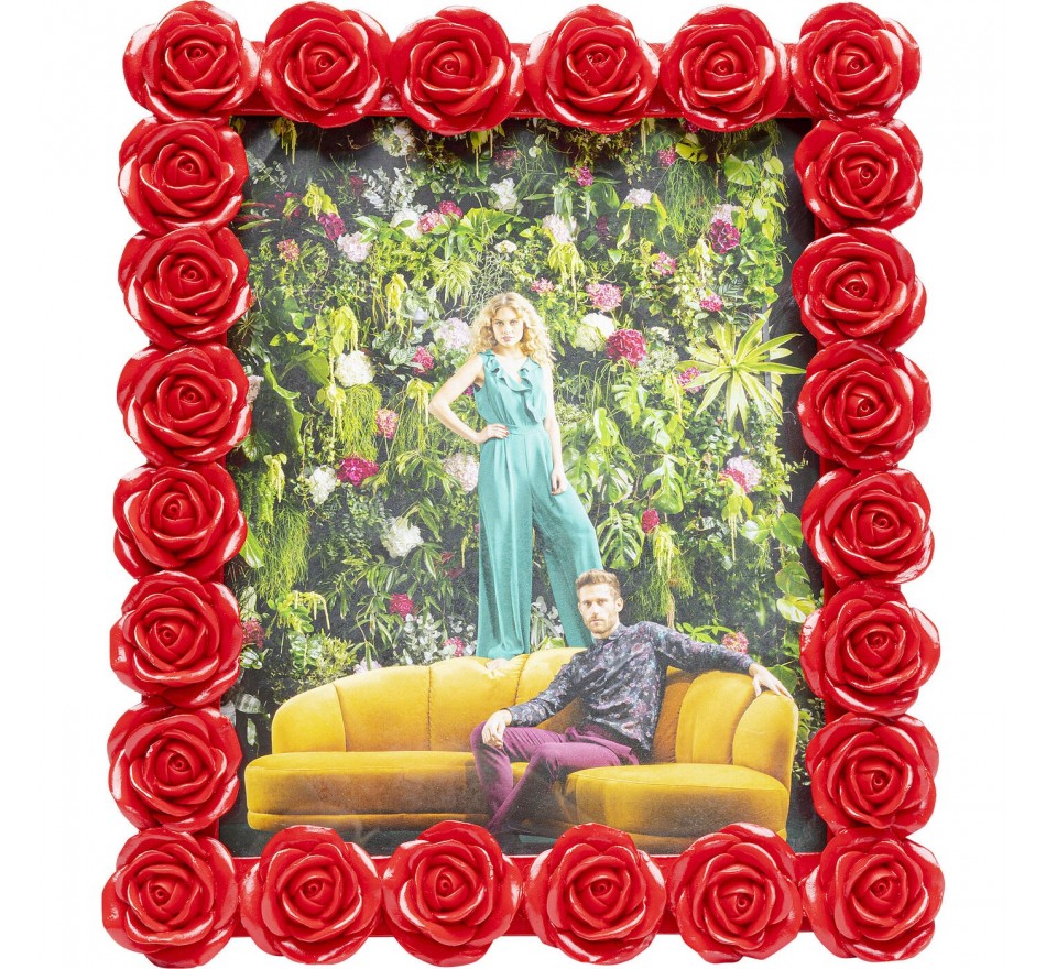 Cadre photo roses rouges 26x31cm Kare Design