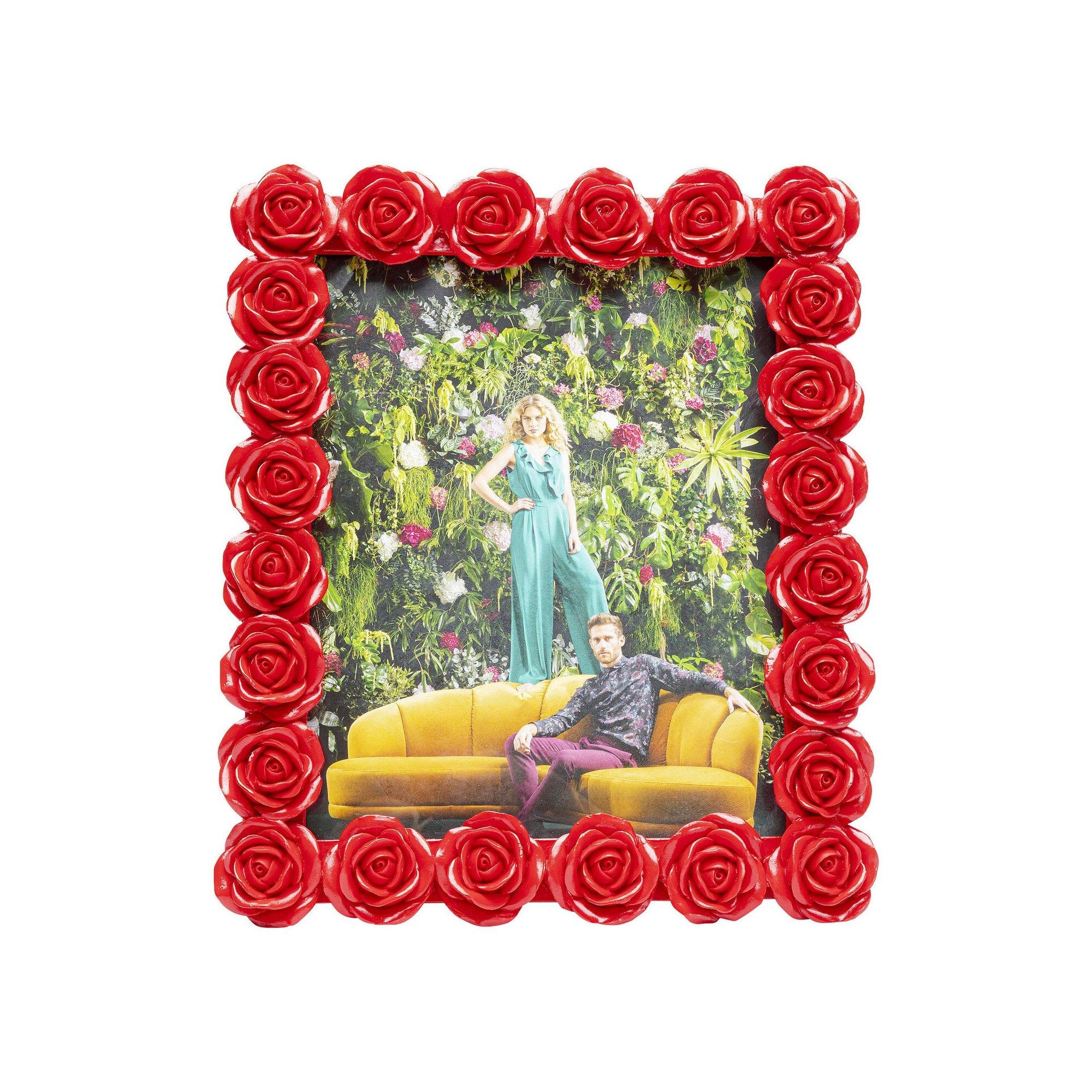 Cadre photo roses rouges 26x31cm Kare Design
