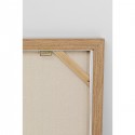Peinture Frame champ de fleurs 100x100cm Kare Design