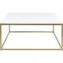 Table basse Key West dorée 90x90cm Kare Design