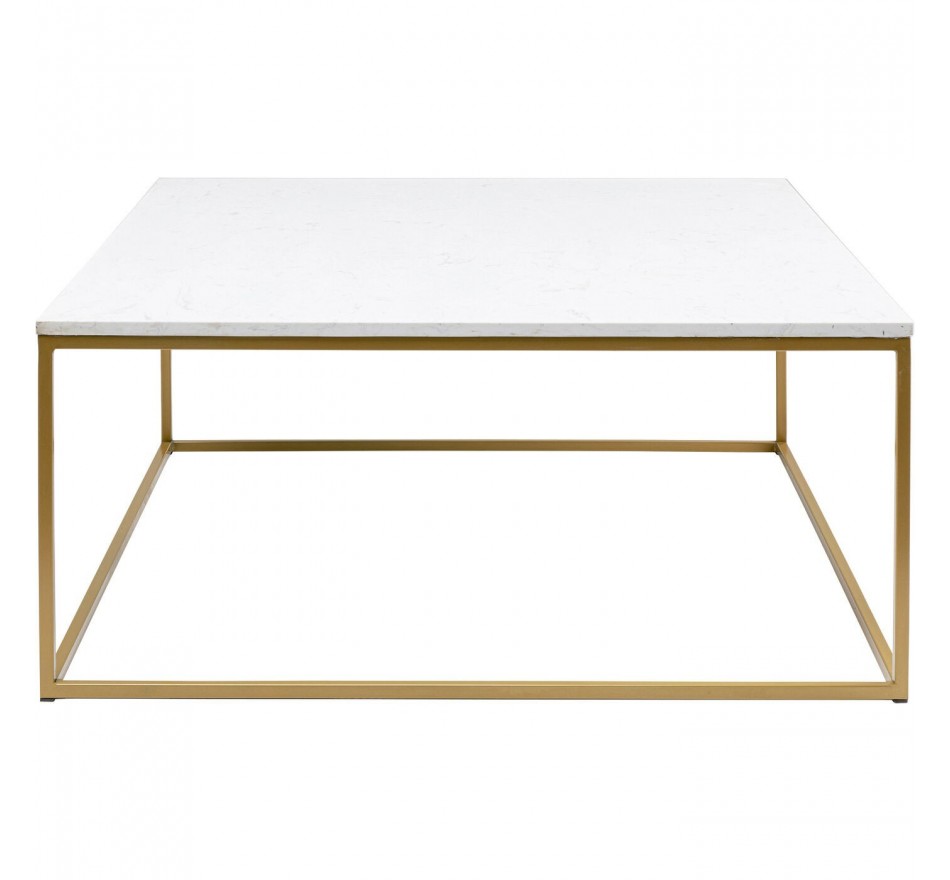 Table basse Key West dorée 90x90cm Kare Design