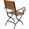 Chaise de jardin pliante avec accoudoirs Hampton Kare Design