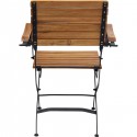 Chaise de jardin pliante avec accoudoirs Hampton Kare Design