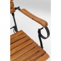 Chaise de jardin pliante avec accoudoirs Hampton Kare Design