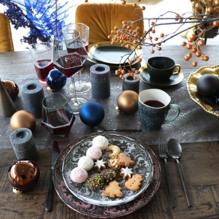 Assiettes Vibrations 27cm vertes set de 4 Kare Design