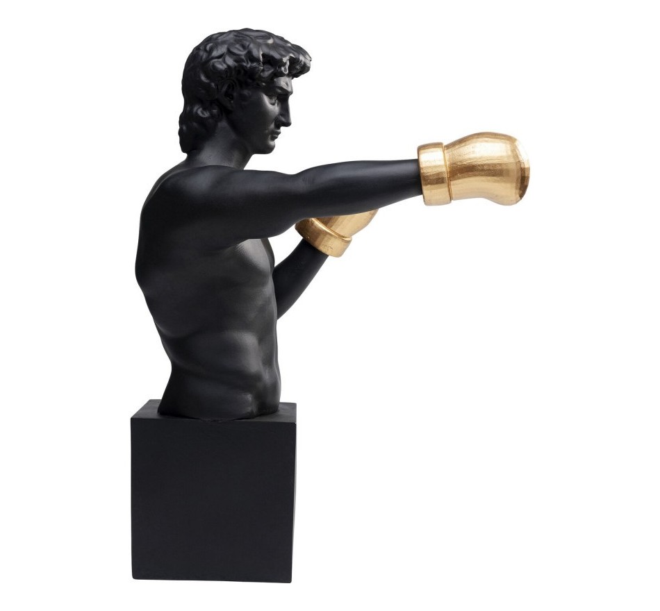 Déco boxeur noir 40cm Kare Design