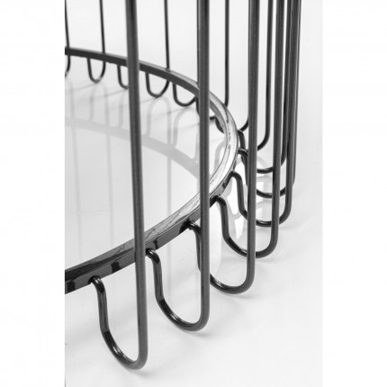Table basse Line noire 60cm Kare Design