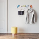 Portemanteau mural oiseaux multicolores 79cm Kare Design