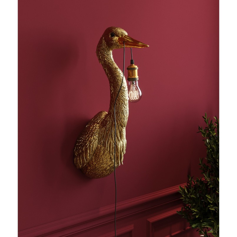Applique murale Heron doré Kare Design
