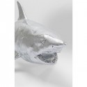 Déco requin argenté XL 106cm Kare Design