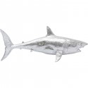 Déco requin argenté XL 106cm Kare Design