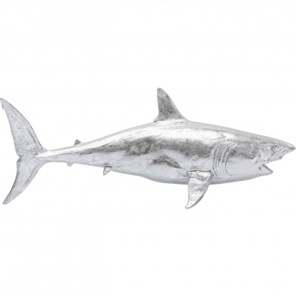 Déco requin argenté XL 106cm Kare Design