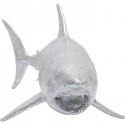 Déco requin argenté XL 106cm Kare Design