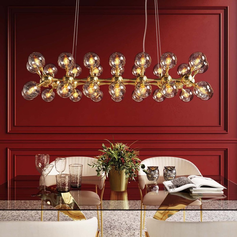 Table Gloria Gold 200x100cm Kare Design