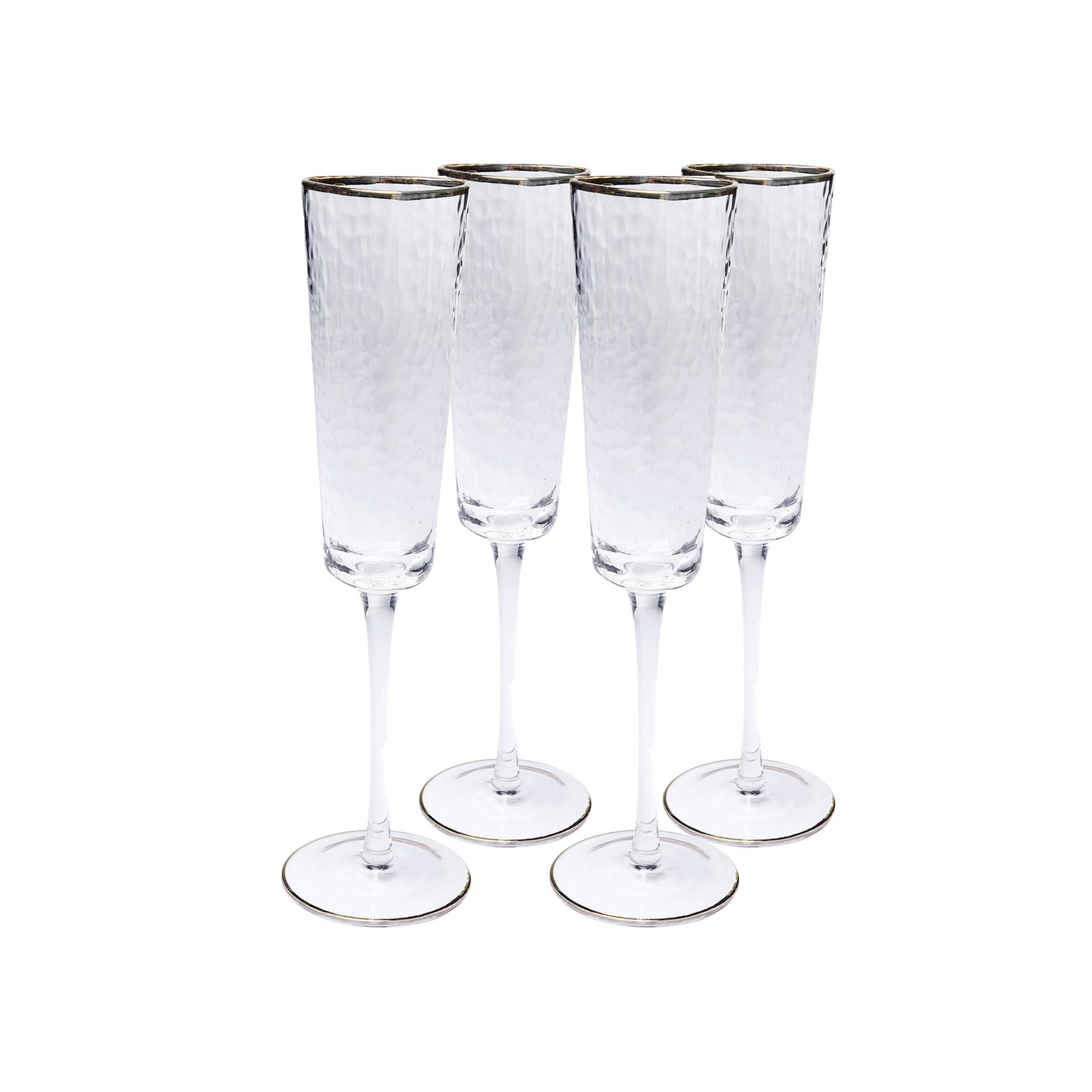 Flûtes à champagne Hommage set de 6 Kare Design