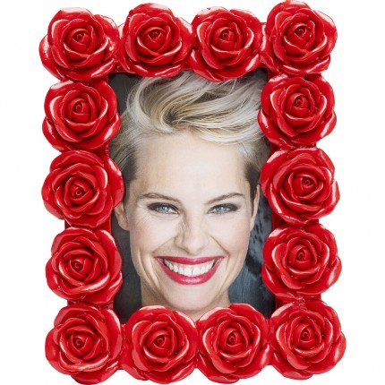 Cadre photo roses rouges 17x21cm Kare Design