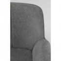 Chaise avec accoudoirs Bess grise Kare Design