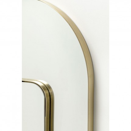Miroir Double Row 140x80cm doré Kare Design