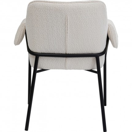 Chair with armrests Bess cream Kare Design