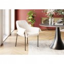 Chaise avec accoudoirs Bess crème Kare Design