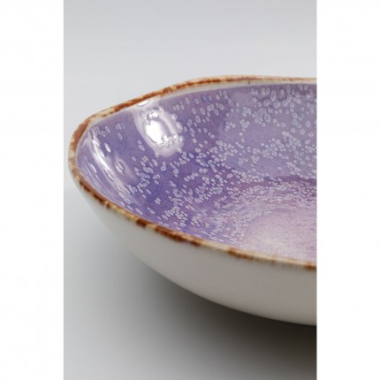 Assiettes creuses Shirley violettes 21cm Kare Design