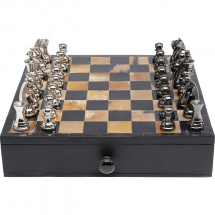 Jeu d'échecs antique coffret Kare Design