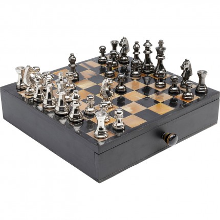 Jeu d'échecs antique coffret Kare Design