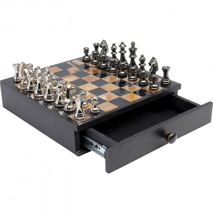 Jeu d'échecs antique coffret Kare Design