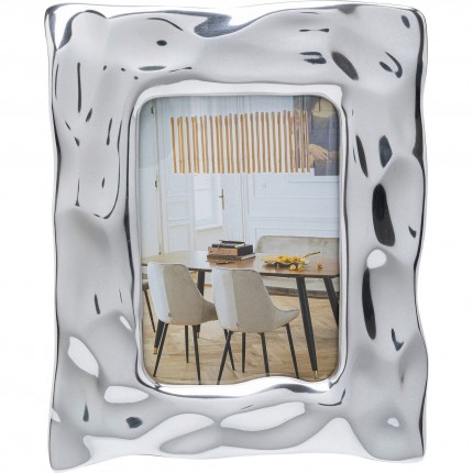 Cadre photo Jade Square argenté 21x26cm Kare Design