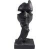 Objet décoratif Quiet Face noir 31cm