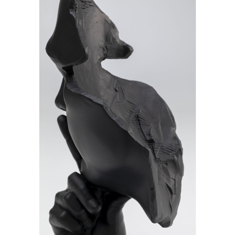 Objet décoratif Quiet Face noir 31cm