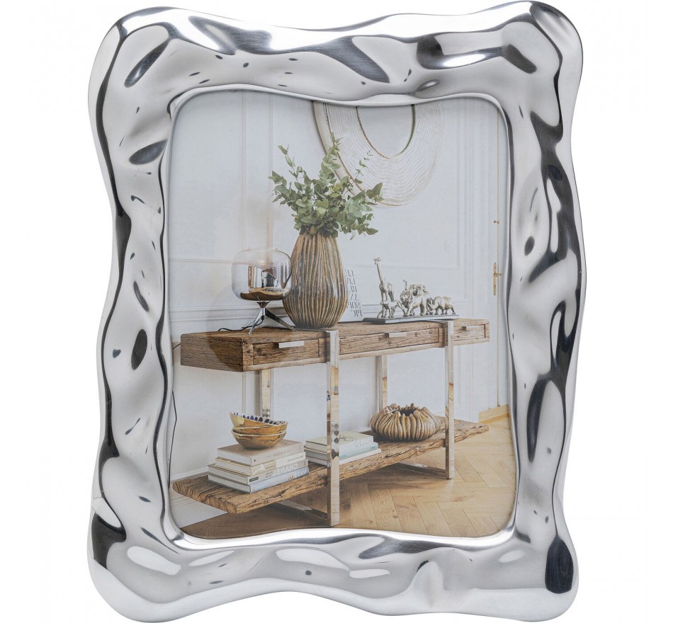 Cadre photo Jade Swing argenté 27x33cm Kare Design