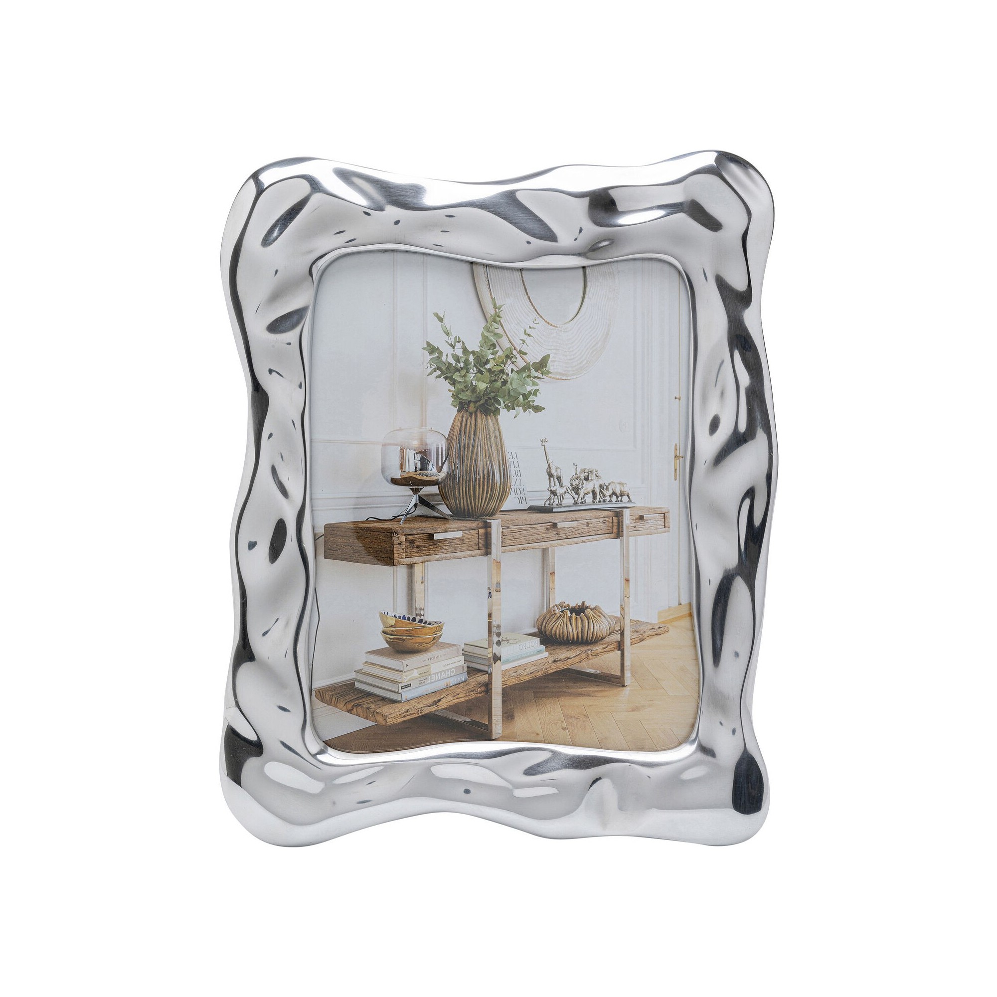 Cadre photo Jade Swing argenté 27x33cm Kare Design