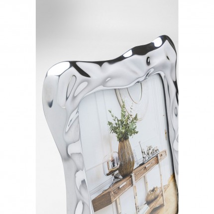Cadre photo Jade Swing argenté 27x33cm Kare Design