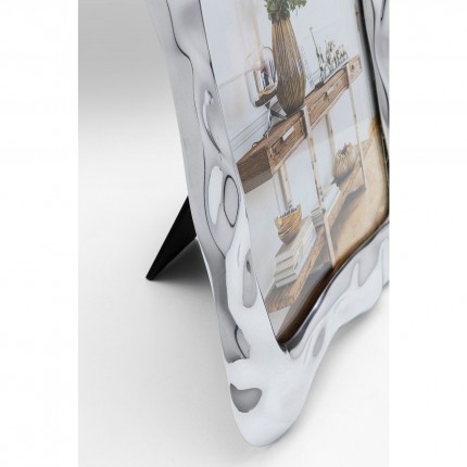 Cadre photo Jade Swing argenté 27x33cm Kare Design
