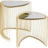 Table d appoint Wire Triangle doré (2/Set)