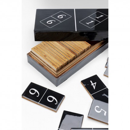 Jeu de dominos noirs coffret Kare Design